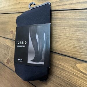 Torrid Black Microfiber Tights